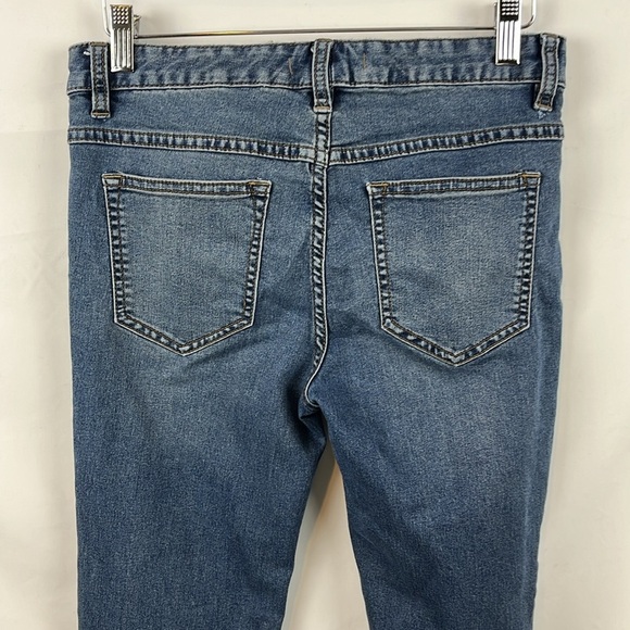 Free People Women Distressed Busted‎ Knee Ankle Jeans Medium Wash Size 28 - Picture 7 of 9